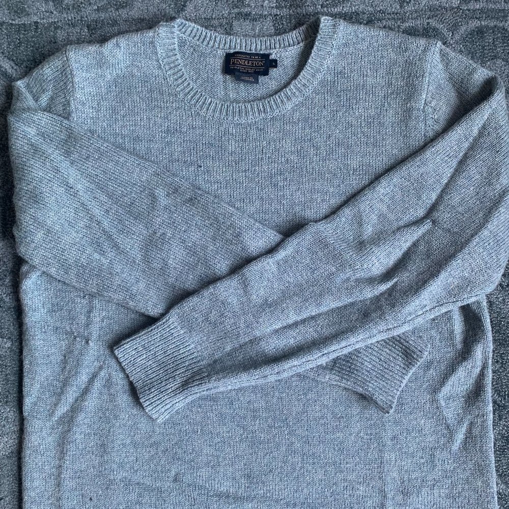Pendleton Crewneck Sweater Washable 100% Shetland Wool